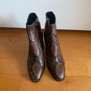 Zara snakeskin boots